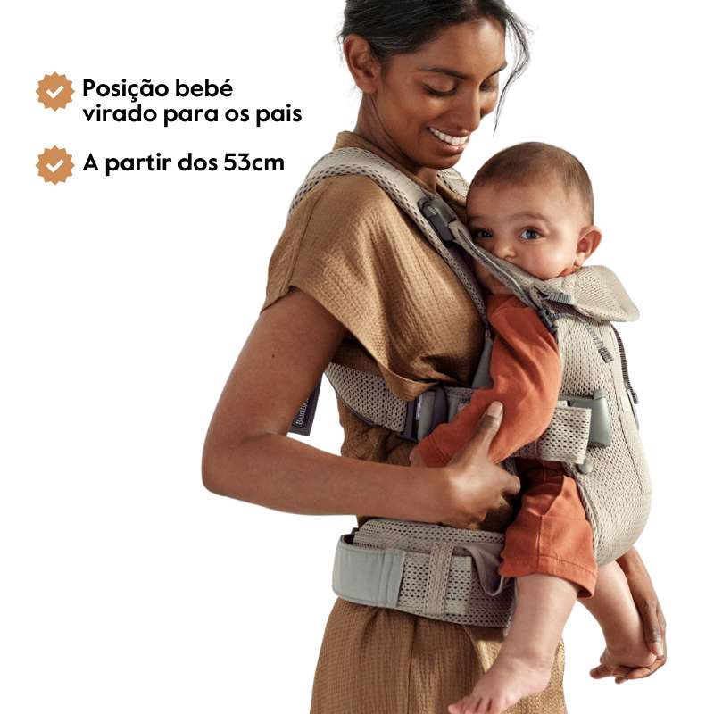 BabyBjorn Mochila Porta Bebé One Air - Antracita/Leopard