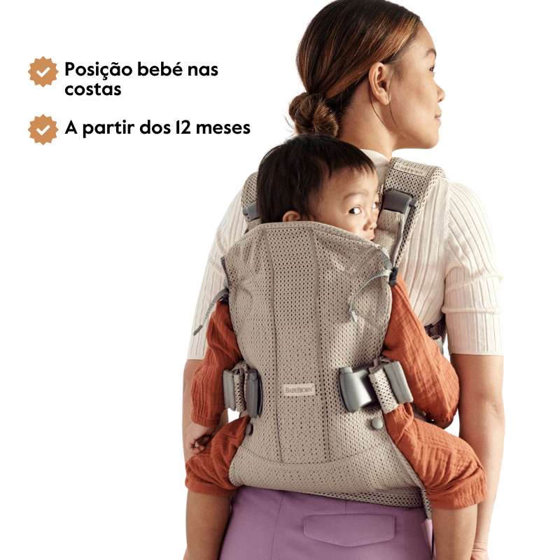 BabyBjorn Mochila Porta Bebé One Air - Antracita/Leopard