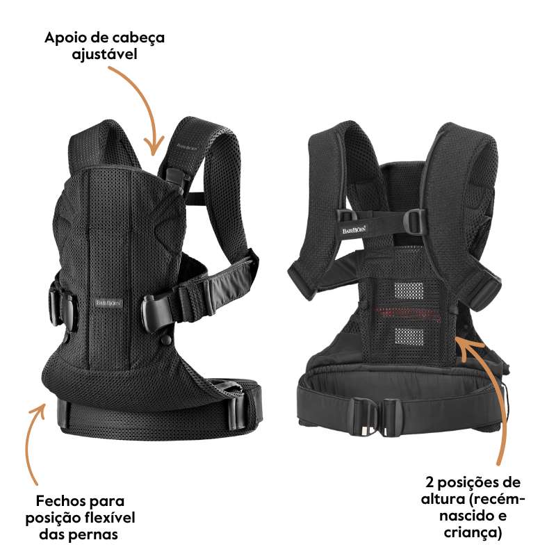 BabyBjorn Mochila Porta Bebé One Air - Azul marino