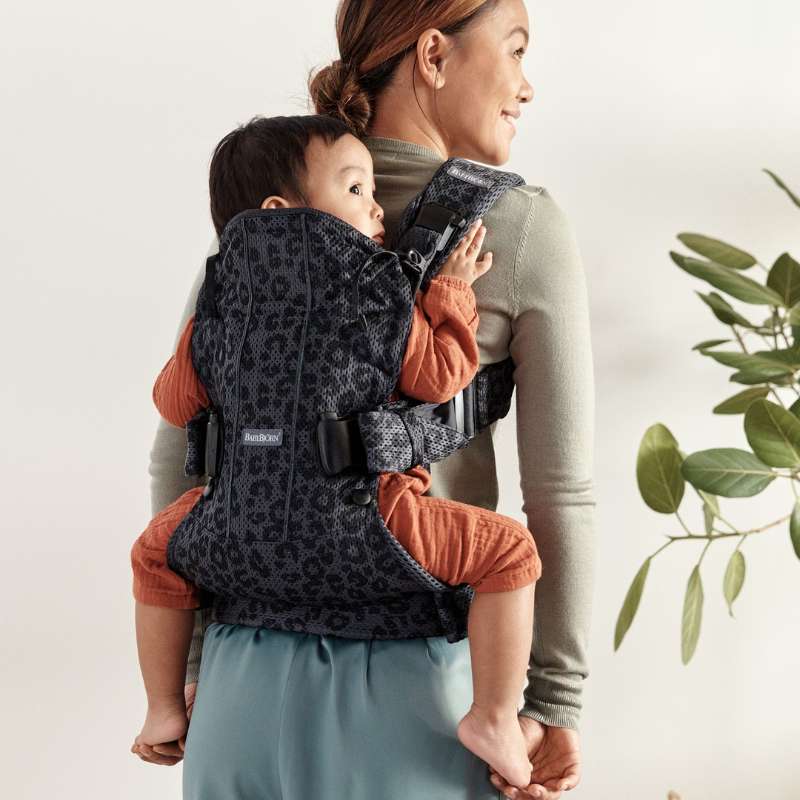BabyBjorn Mochila Porta Bebé One Air - Antracita/Leopard