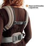 Babybjorn Mochila Porta Bebé Harmony Woven Melange - Beige Claro