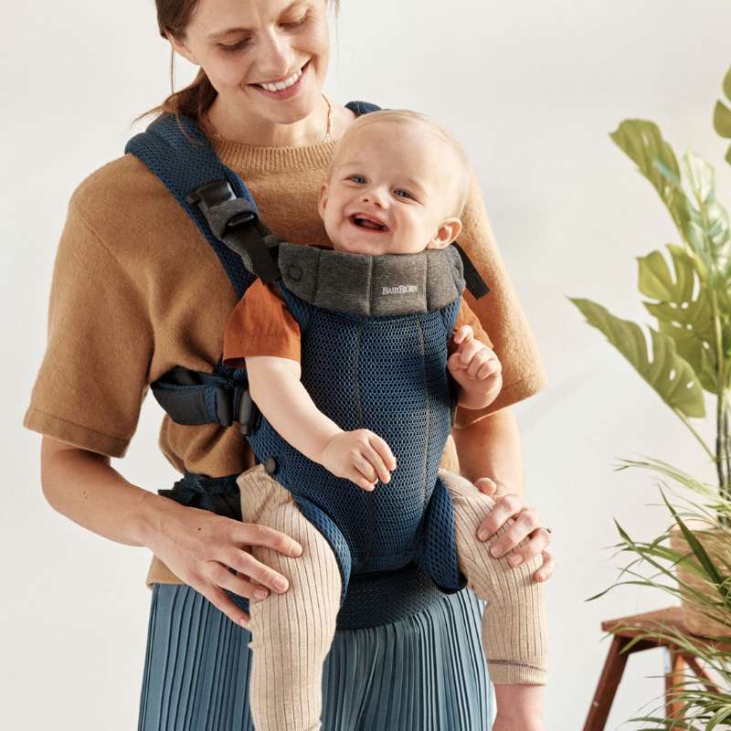 Babybjorn Mochila Porta Bebé Harmony - Azul Marino Mesh