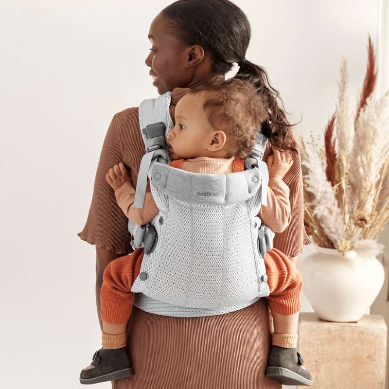 Babybjorn Mochila Porta Bebé Harmony - Plata Mesh