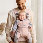Babybjorn Mochila Porta Bebé Harmony Woven Melange - Rosa Claro