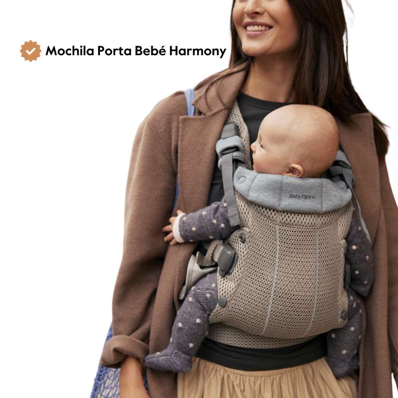 Babybjorn Mochila Porta Bebé Harmony - Rosa Palo Mesh