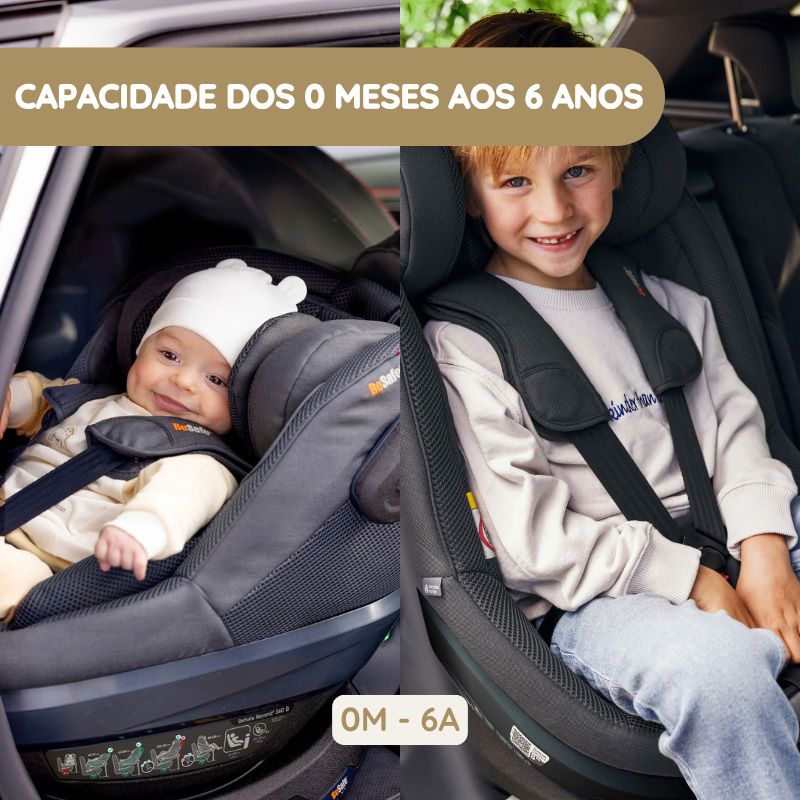 BeSafe Cadeira Auto Beyond 2 360 B - Fresh Black Cab