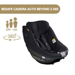 BeSafe Pack Cadeira Auto Beyond 2 360 com Base Isofix - Fresh Black Cab