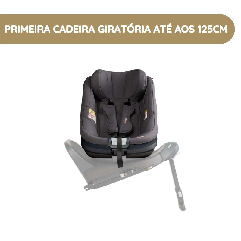 BeSafe Pack Cadeira Auto Beyond 2 360 com Base Isofix - Fresh Black Cab