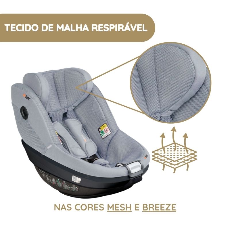 BeSafe Pack Cadeira Auto Beyond 2 360 com Base Isofix - Fresh Black Cab