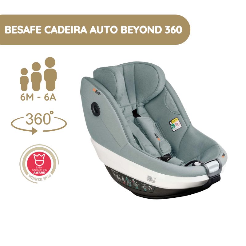 BeSafe Cadeira Auto Beyond 360 - Sea Green Mélange