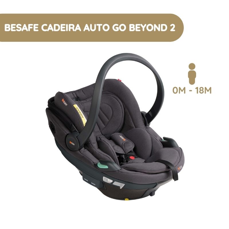 BeSafe Cadeira Auto Go Beyond 2 - Dark Grey Mélange