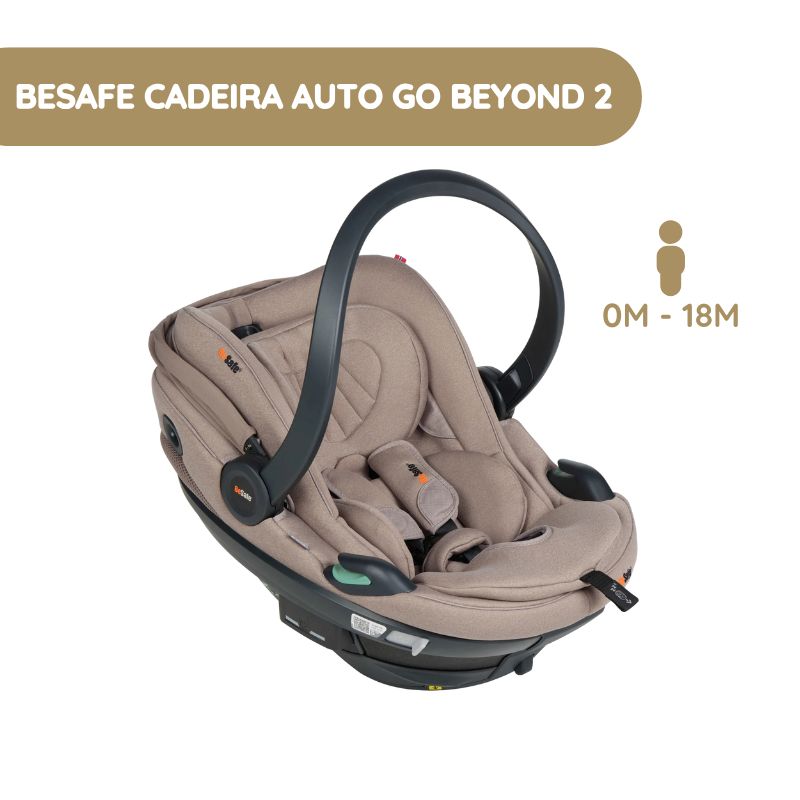 BeSafe Cadeira Auto Go Beyond 2 - Dark Sand SoftBreeze