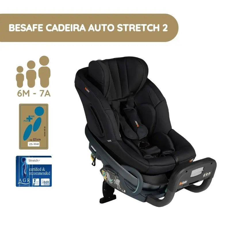 BeSafe Cadeira Auto Stretch 2 - Black SoftBreeze