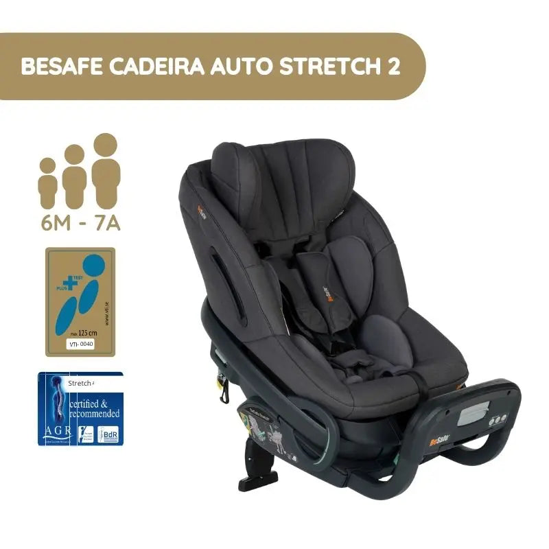 BeSafe Cadeira Auto Stretch 2 - Dark Grey Mélange