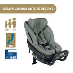 BeSafe Cadeira Auto Stretch 2 - Meadow Green SoftBreeze
