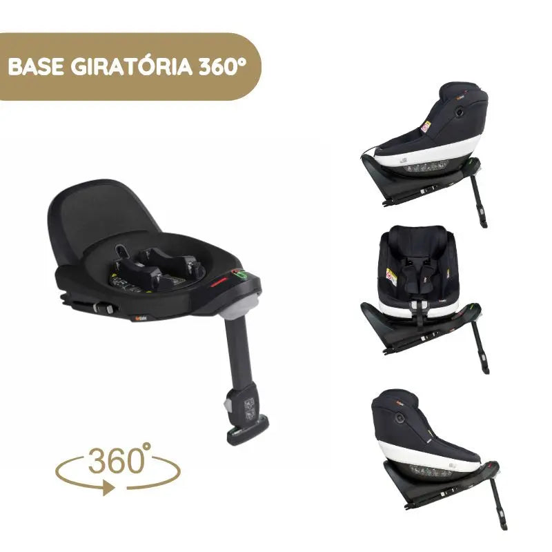 BeSafe Pack Cadeira Auto Beyond com Base Isofix - Fresh Black Cab