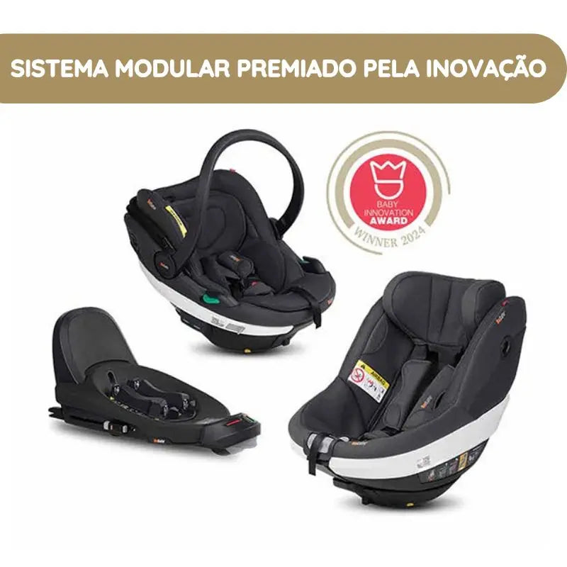 BeSafe Pack Cadeira Auto Beyond com Base Isofix - Fresh Black Cab
