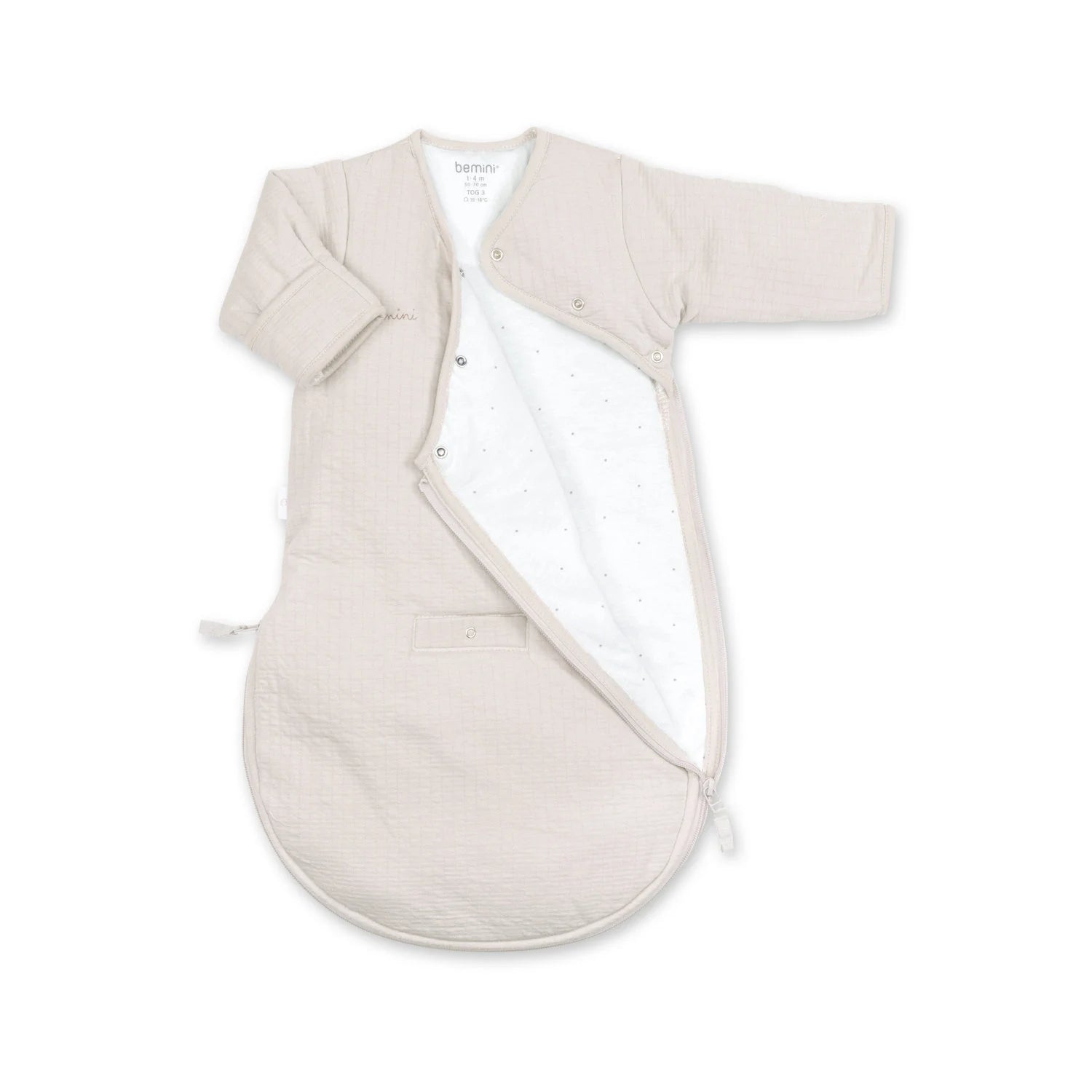 Bemini Saco de Dormir 0-3m (tog 3) - Sand beige