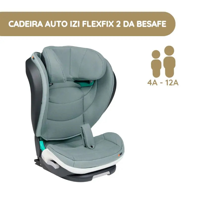 BeSafe Car Seat Flex FIX 2 i-Size - Sea Green Mélange