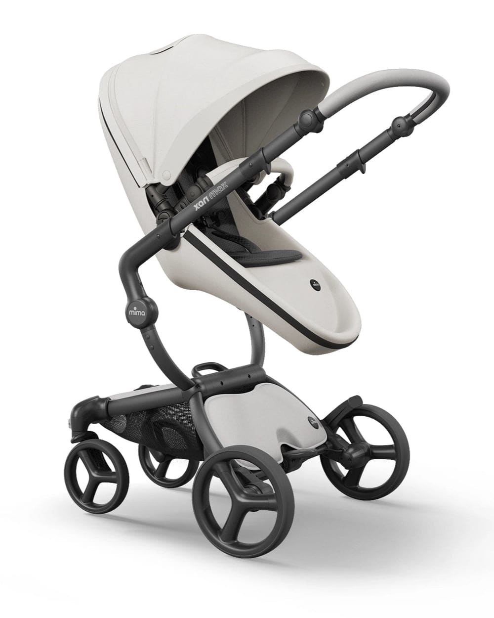 Mima Carrinho de Passeio Xari Max - Black/Snow White/Black