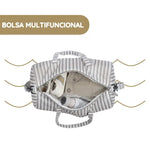 Walking Mum Bolsa Weekend Botton Rayas