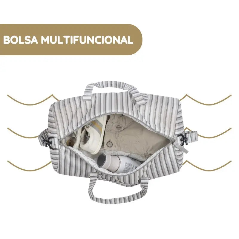 Walking Mum Bolsa Weekend Botton Rayas