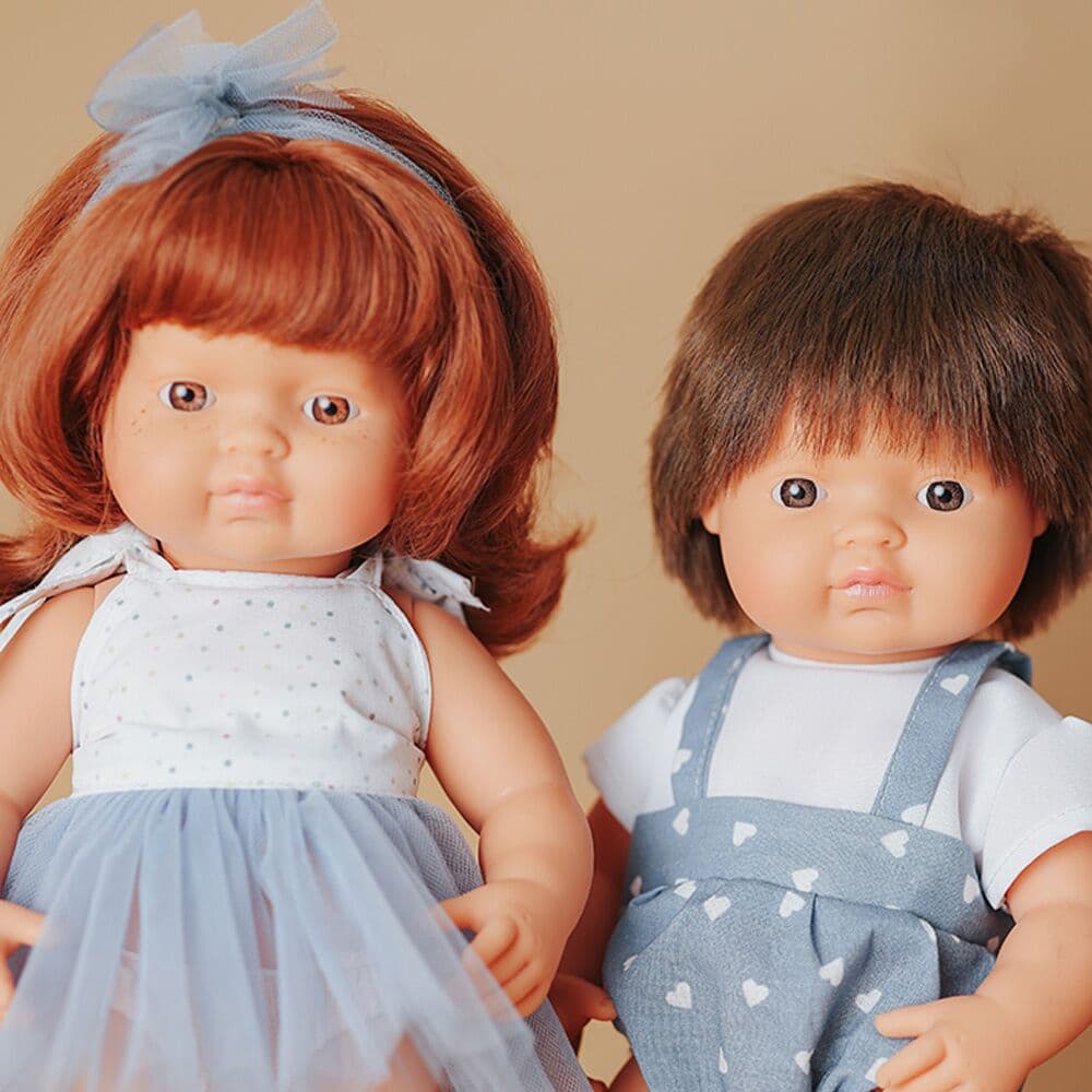 Boneca Caucasiana Ruiva 38 cm My Friends & Me da Miniland - A partir dos 10 meses
