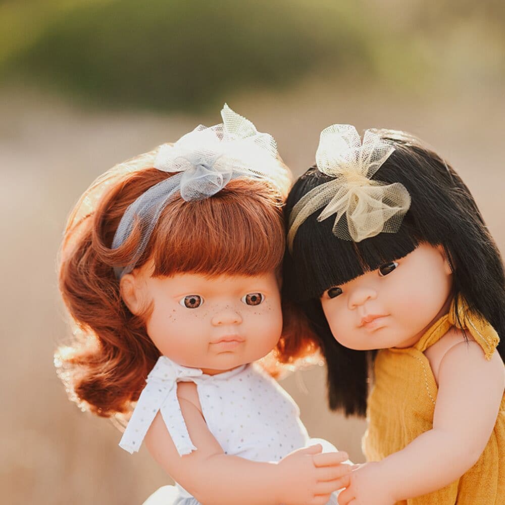 Boneca Caucasiana Ruiva 38 cm My Friends & Me da Miniland - A partir dos 10 meses