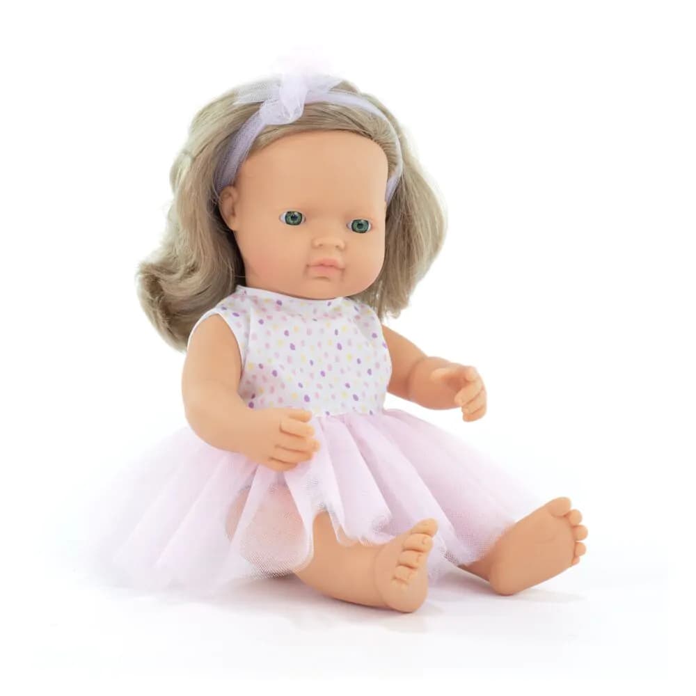 Boneca com Cabelo Loiro Caucasiana 38 cm My Friends & Me da Miniland - A partir dos 10 meses