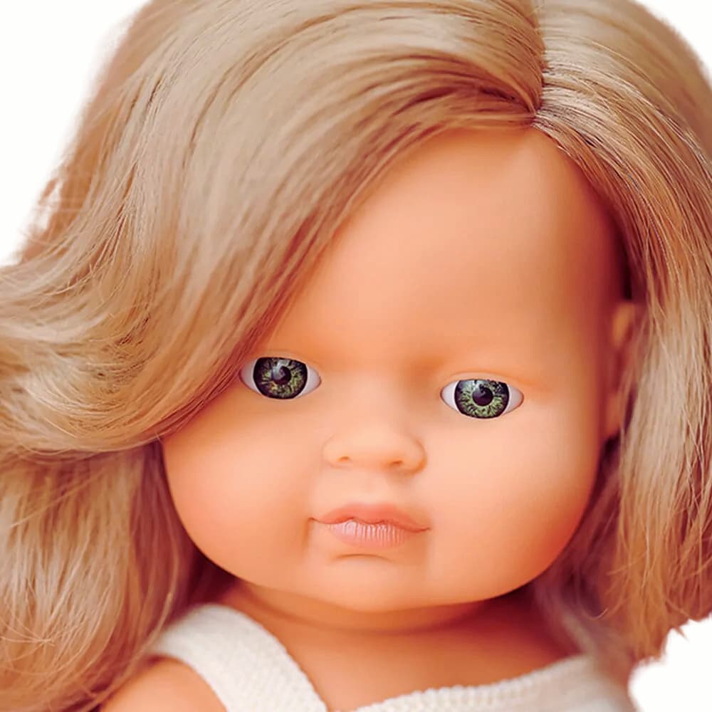 Boneca com Cabelo Loiro Caucasiana 38 cm My Friends & Me da Miniland - A partir dos 10 meses