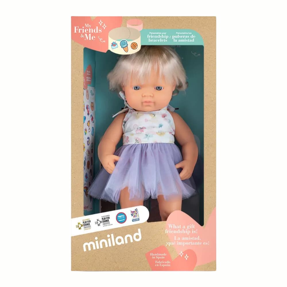 Boneca com Implante Coclear 38 cm My Friends & Me da Miniland - A partir dos 3 anos