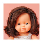 Boneca de Cabelo Castanho Caucasiano 38 cm My Friends & Me da Miniland - Dos 10 meses aos 6 anos