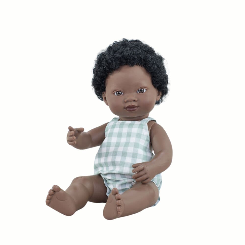 Boneco Africano 38 cm My Friends & Me da Miniland - A partir dos 10 meses