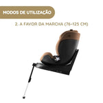Britax Römer Cadeira Auto Swivel-Grow Max Air - LUX Warm Caramel