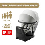 Britax Römer Cadeira Auto Swivel-Grow Max Air - LUX Linen Grey