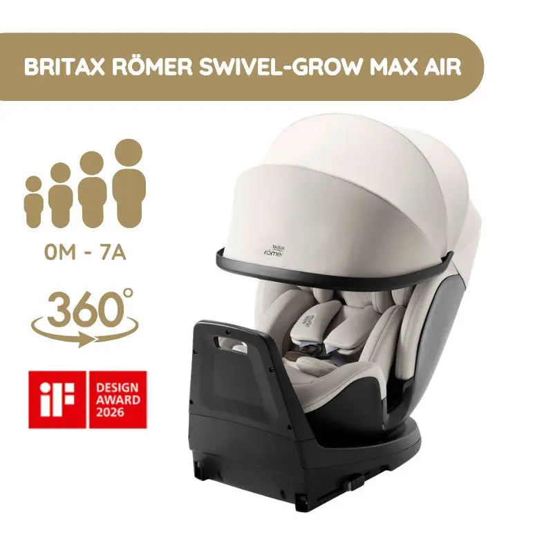 Britax Römer Cadeira Auto Swivel-Grow Max Air - LUX Soft Taupe