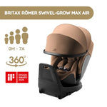 Britax Römer Cadeira Auto Swivel-Grow Max Air - LUX Warm Caramel