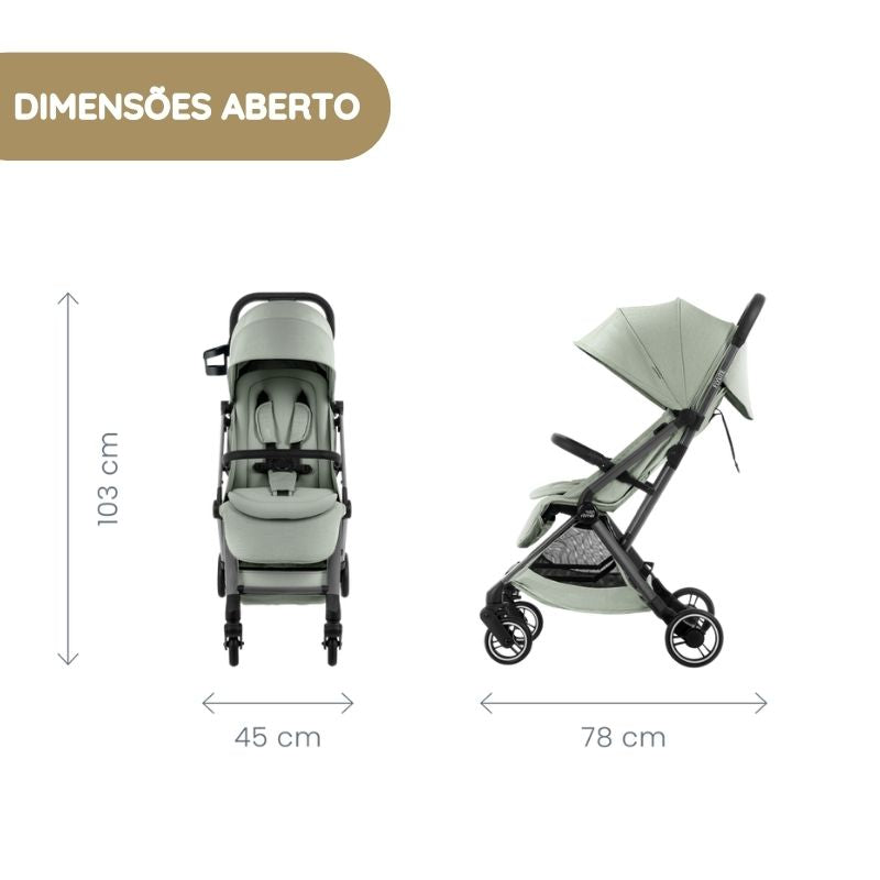 Britax Römer Carrinho de Bebé Flylite - Sage Green
