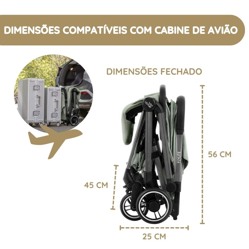 Britax Römer Carrinho de Bebé Flylite - Carbon Black