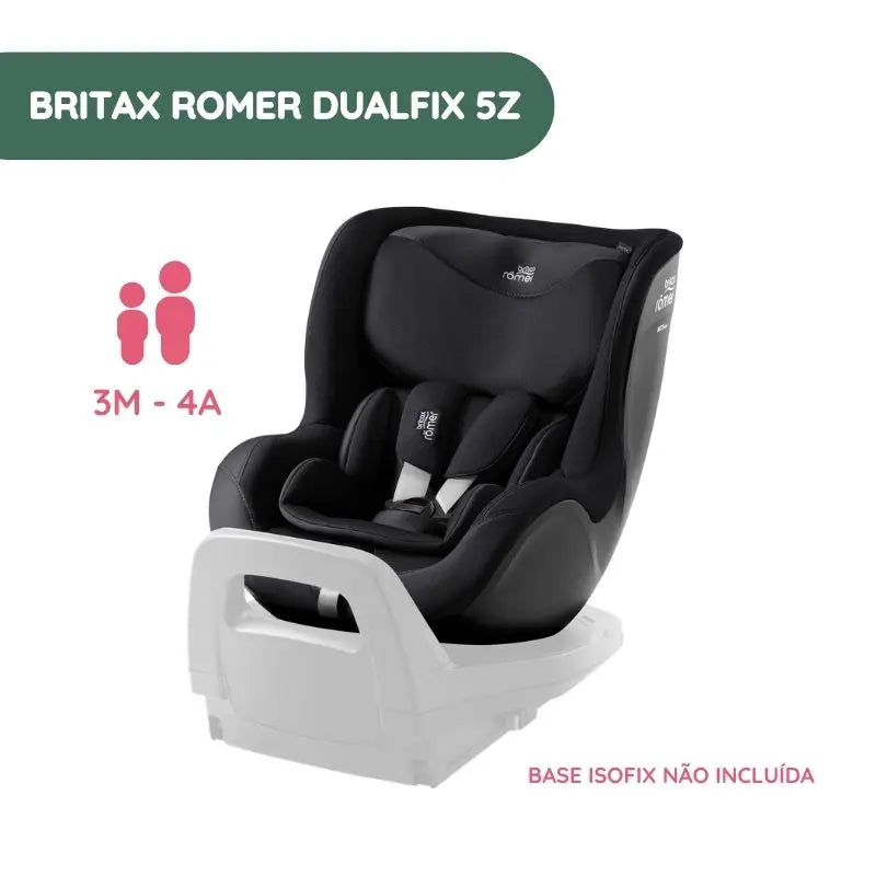 Britax Romer DualFix 5z Car Seat - Carbon Black from 3 months to 4 years - Style