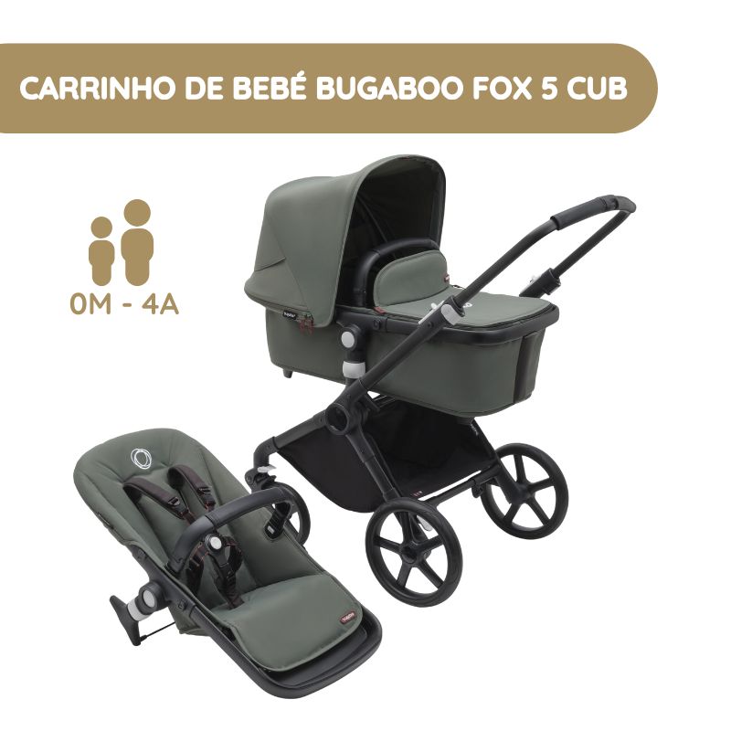 Bugaboo Carrinho de Bebé Fox Cub completo - Forest green