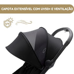 Bugaboo Carrinho de Bebé Butterfly - Black/Midnight Black