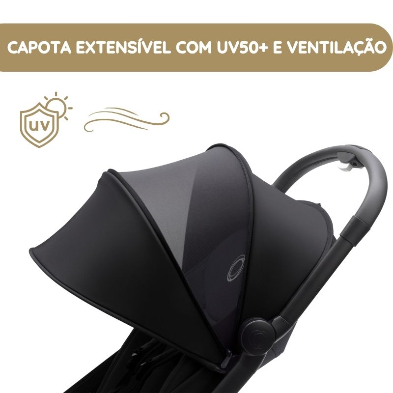 Bugaboo Carrinho de Bebé Butterfly - Black/Desert Taupe