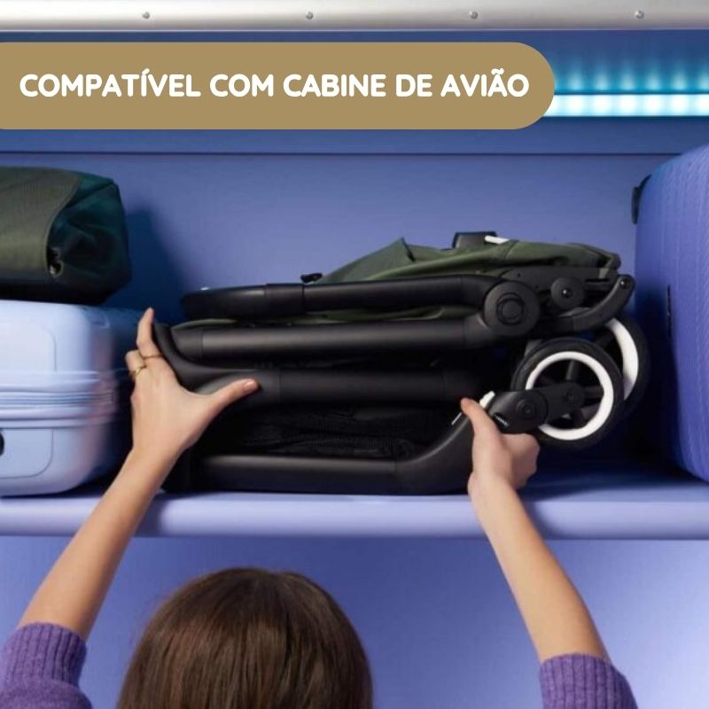 Bugaboo Carrinho de Bebé Butterfly - Black/Dark Cherry