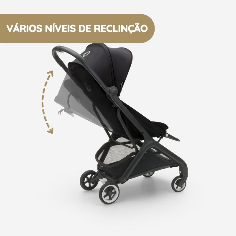 Bugaboo Carrinho de Bebé Butterfly - Black/Dark Cherry
