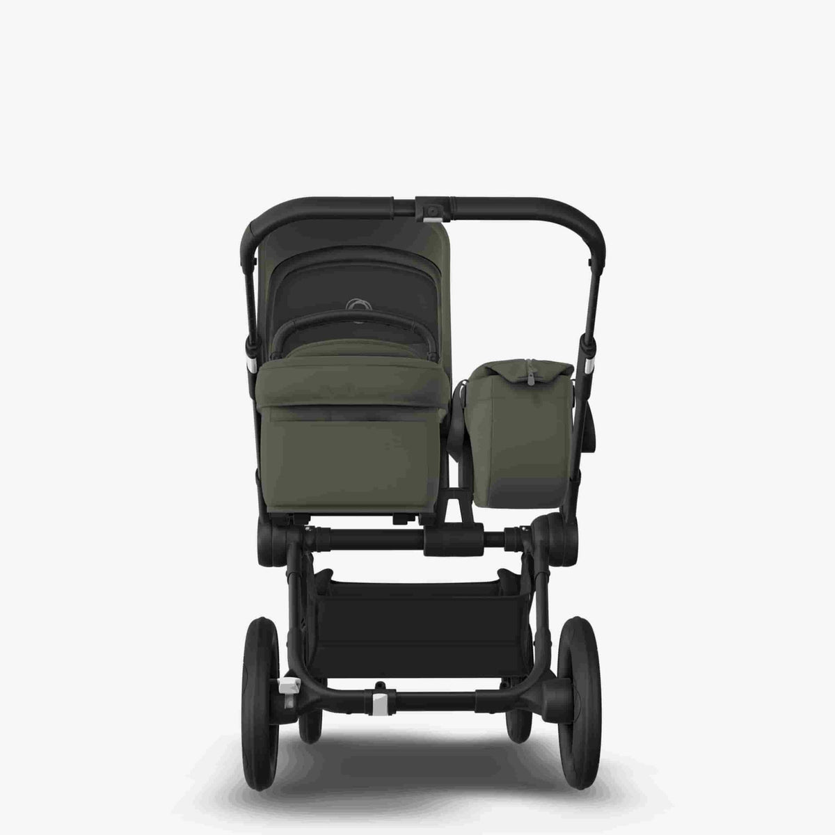 Carrinho de Bebé Donkey 5 Mono Completo da Bugaboo - Cresce com a família - Black/Forest Green