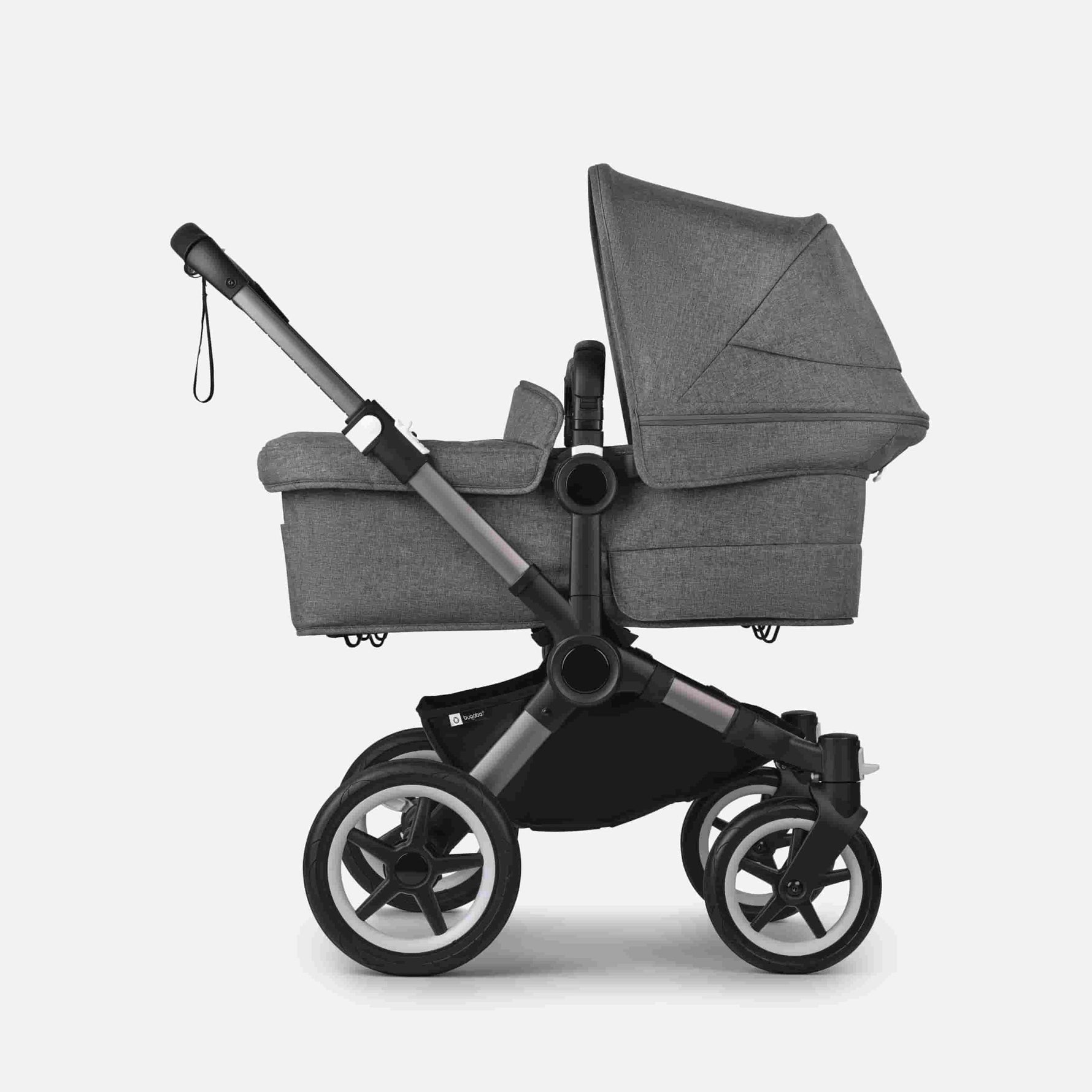 Carrinho de Bebé para Gémeos Bugaboo Donkey 5 Twin - Graphite/Gris Melange
