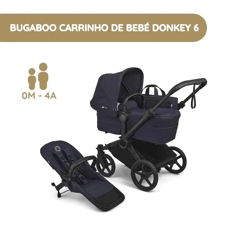 Bugaboo Donkey 6 Carrinho de Bebé - Deep Indigo