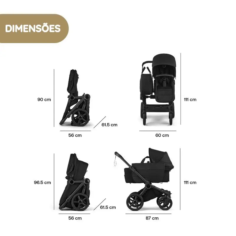 Bugaboo Donkey 6 Carrinho de Bebé - Heritage Black