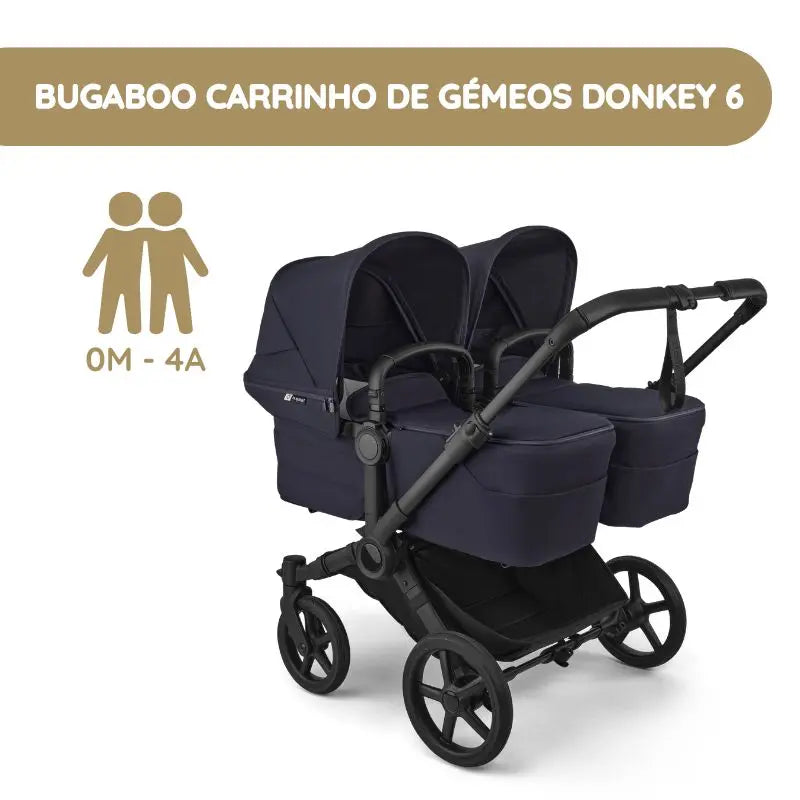 Bugaboo Donkey 6 Carrinho de Gémeos - Deep Indigo